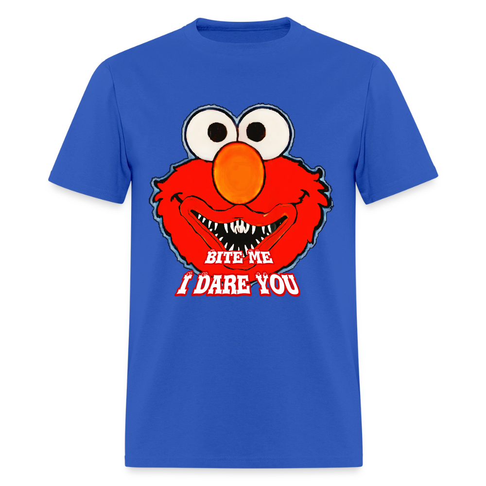 Bite Me Elmo - royal blue
