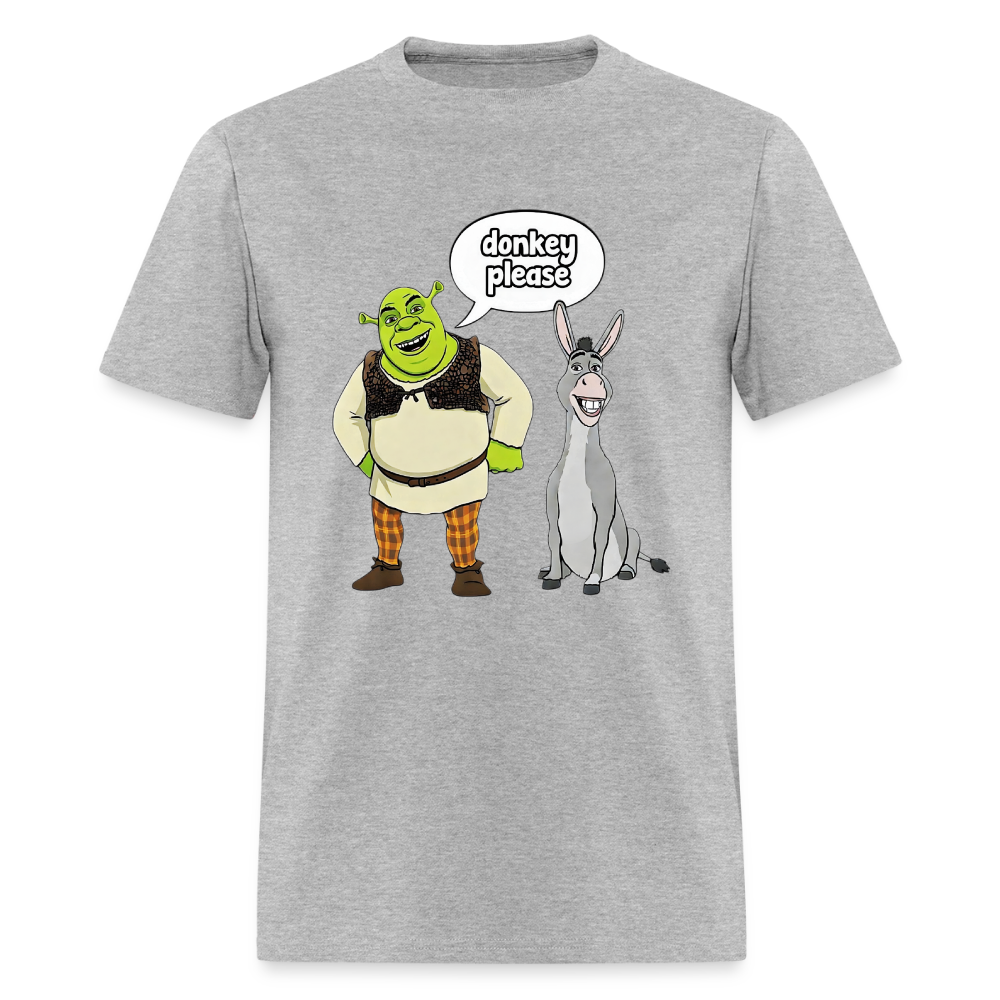 Donkey Please Shrek - heather gray