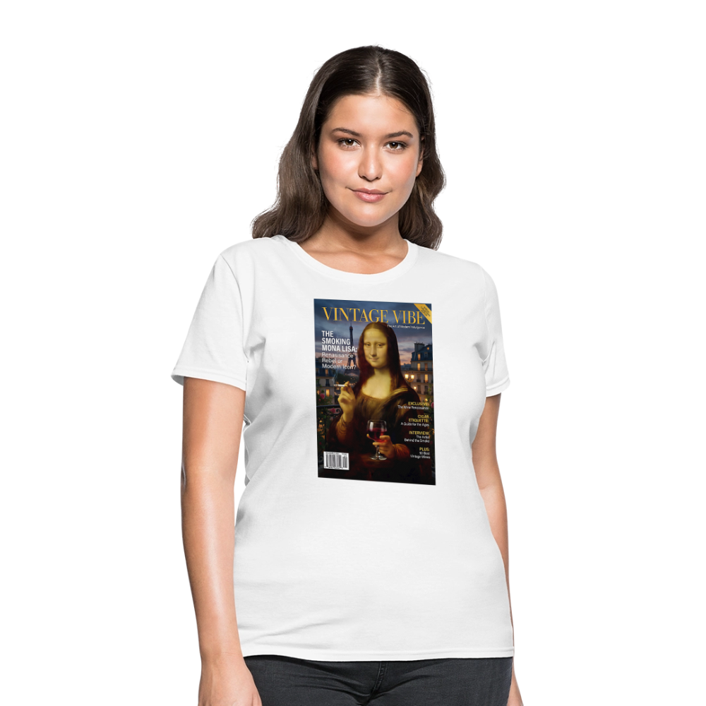 A Smoking Mona Lisa - white