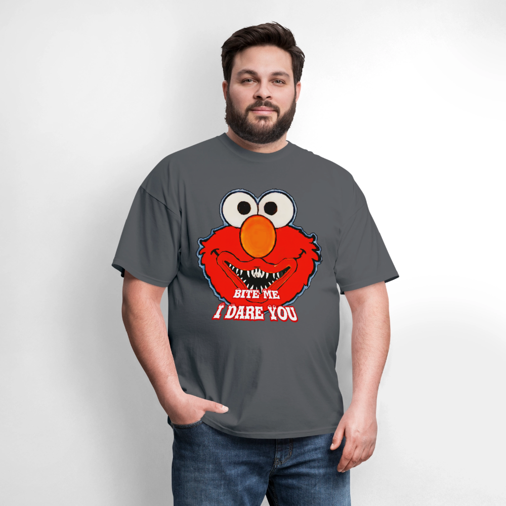 Bite Me Elmo - charcoal