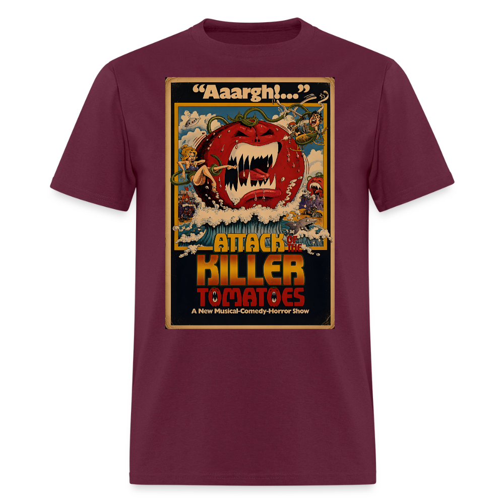 Attack Of The Killer Tomatoes - burgundy