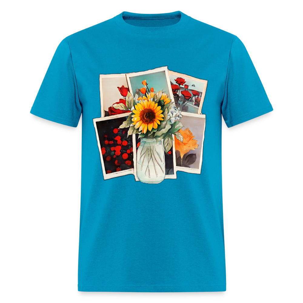 Flowers - turquoise