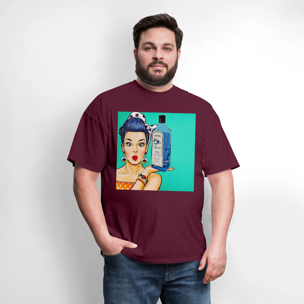 Retro Woman - burgundy