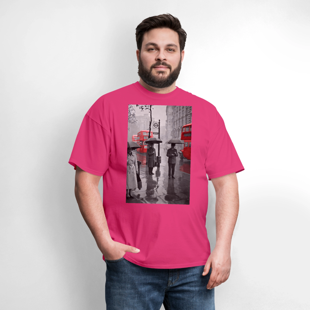 Buses of London - fuchsia