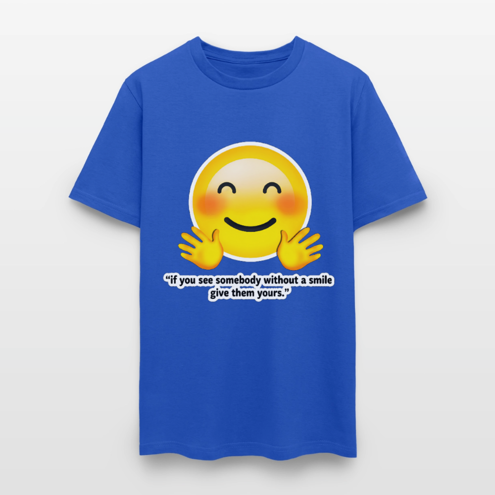 Give a smile - royal blue
