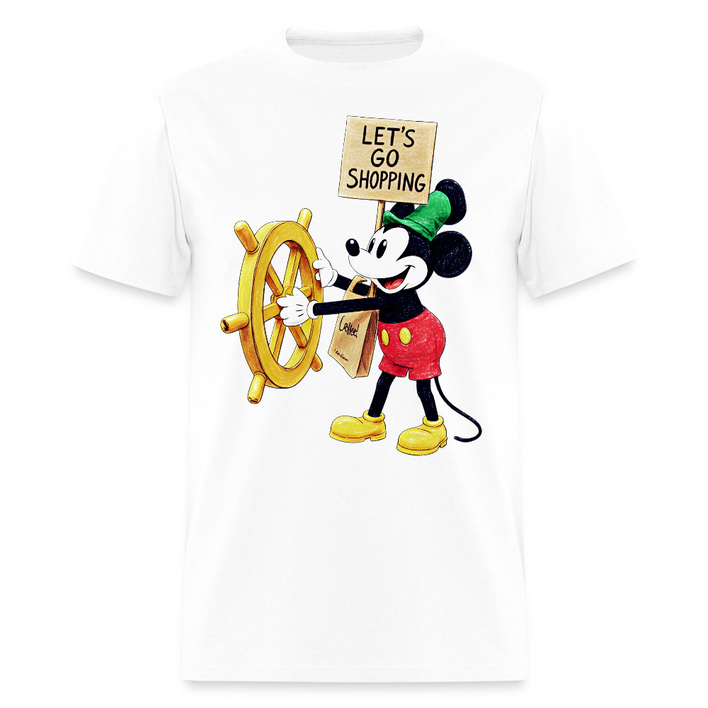 Let's Go Shopping - white