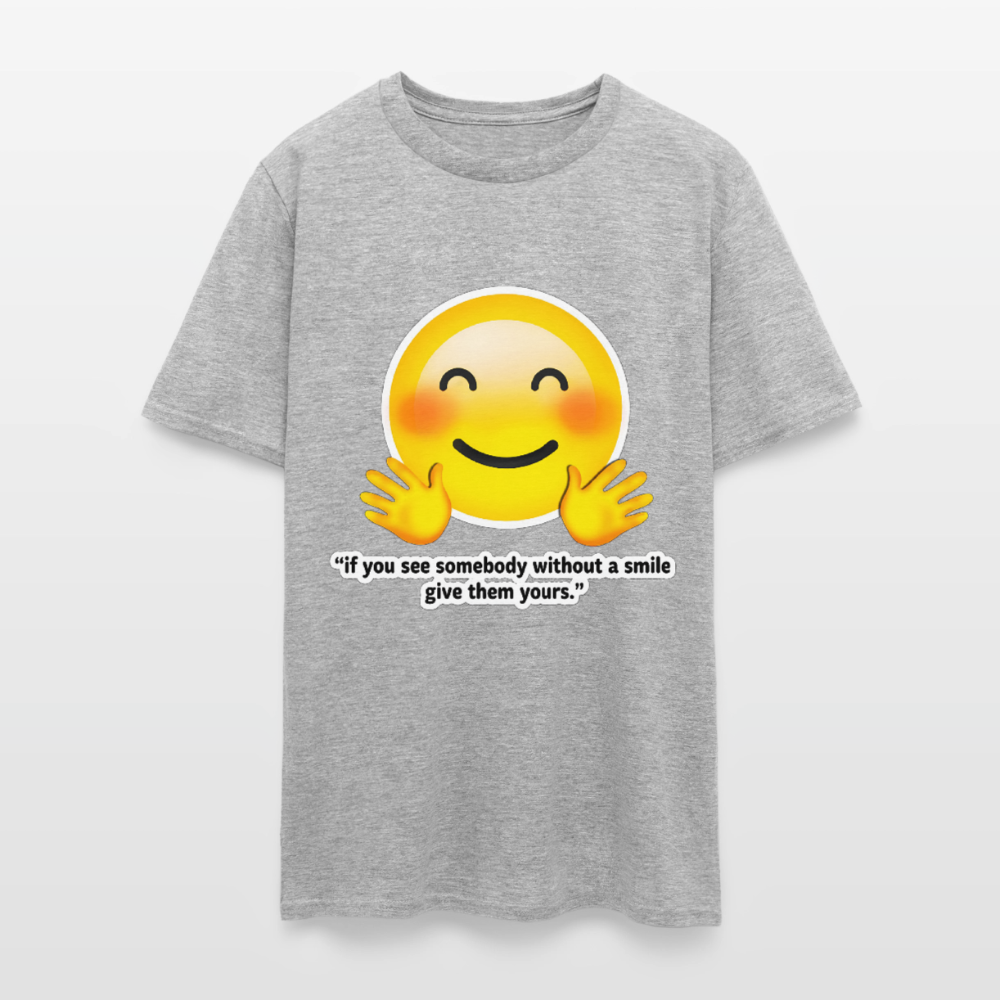 Give a smile - heather gray
