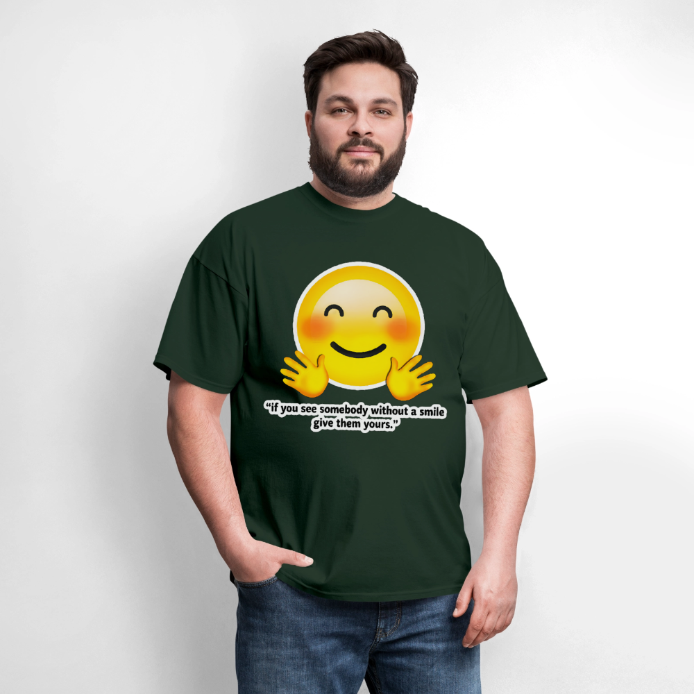 Give a smile - forest green