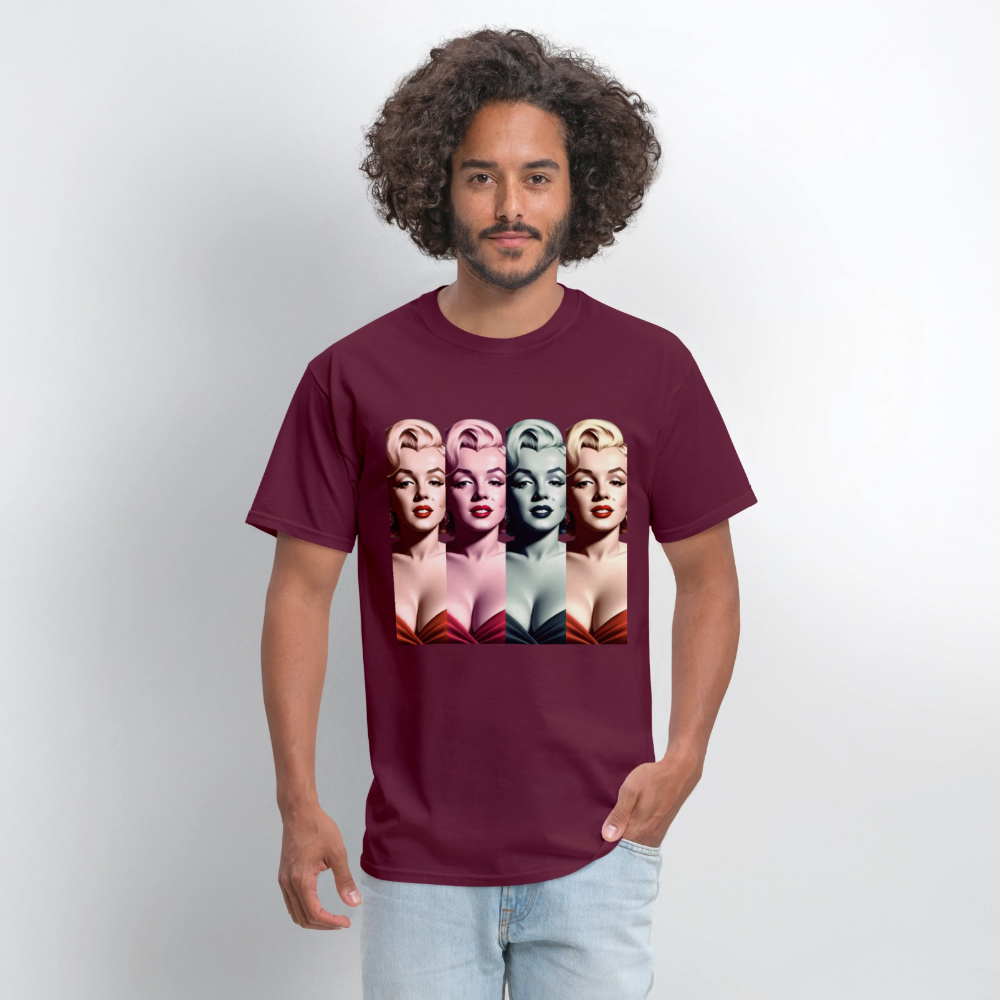 Marilyn Monroe - burgundy