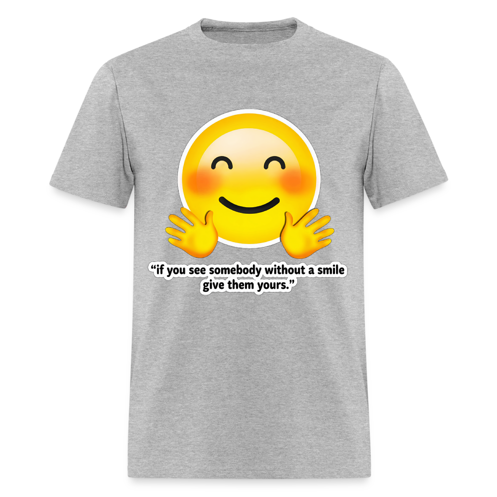 Give a smile - heather gray