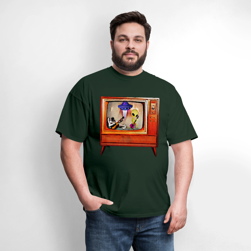 Rocking Astronaut and Alien - forest green