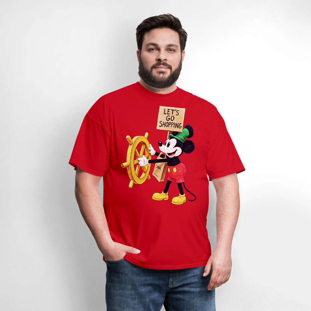 Let's Go Shopping - red