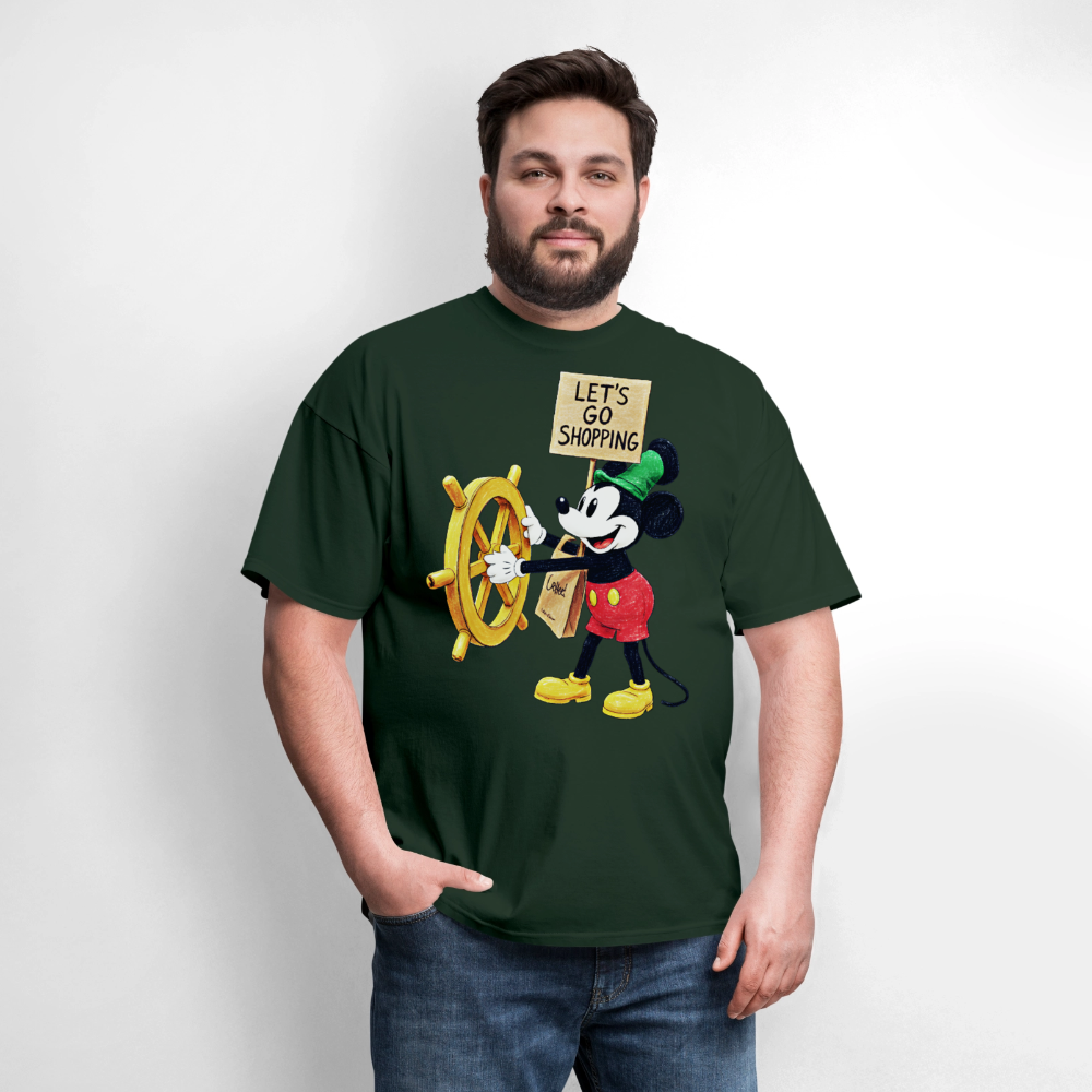 Let's Go Shopping - forest green