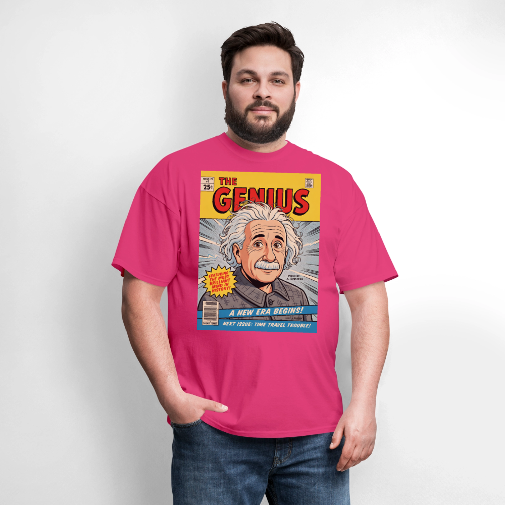 Albert Einstein #2 - fuchsia