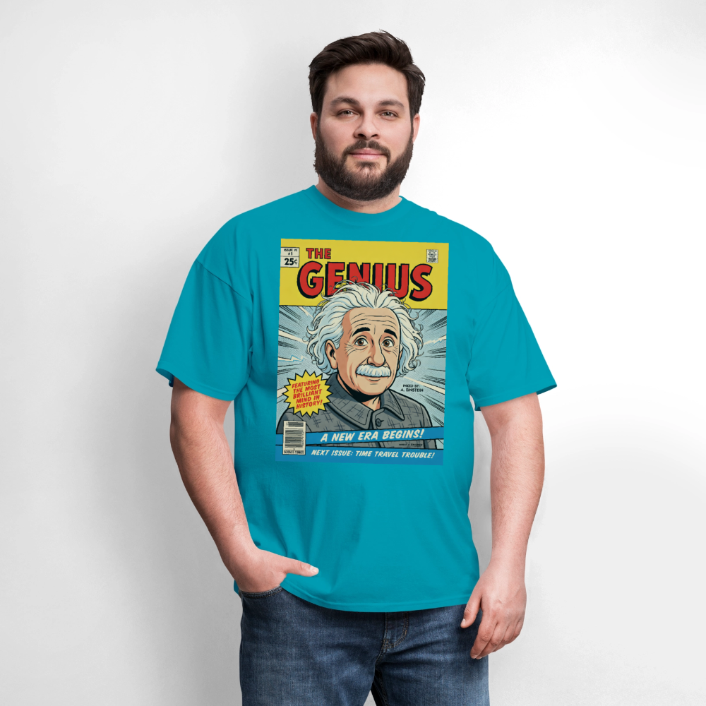 Albert Einstein #2 - turquoise