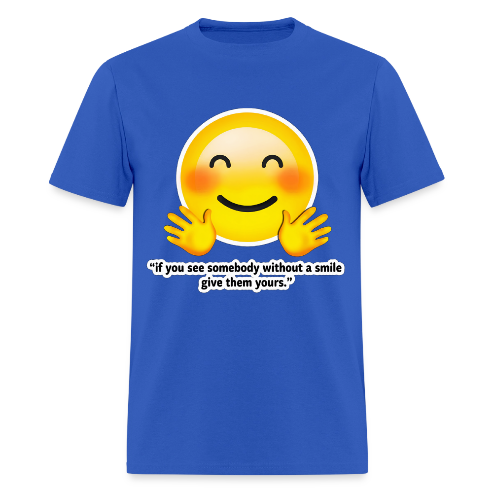 Give a smile - royal blue