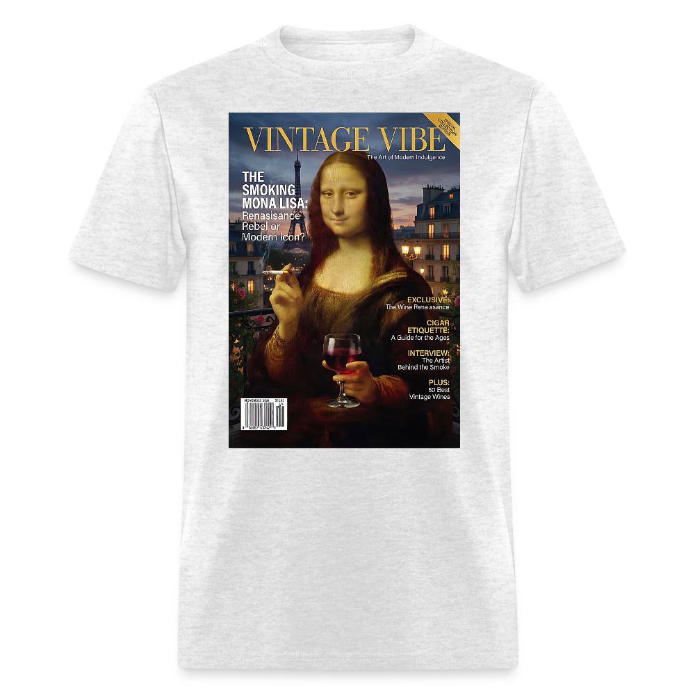 A Smoking Mona Lisa - light heather gray