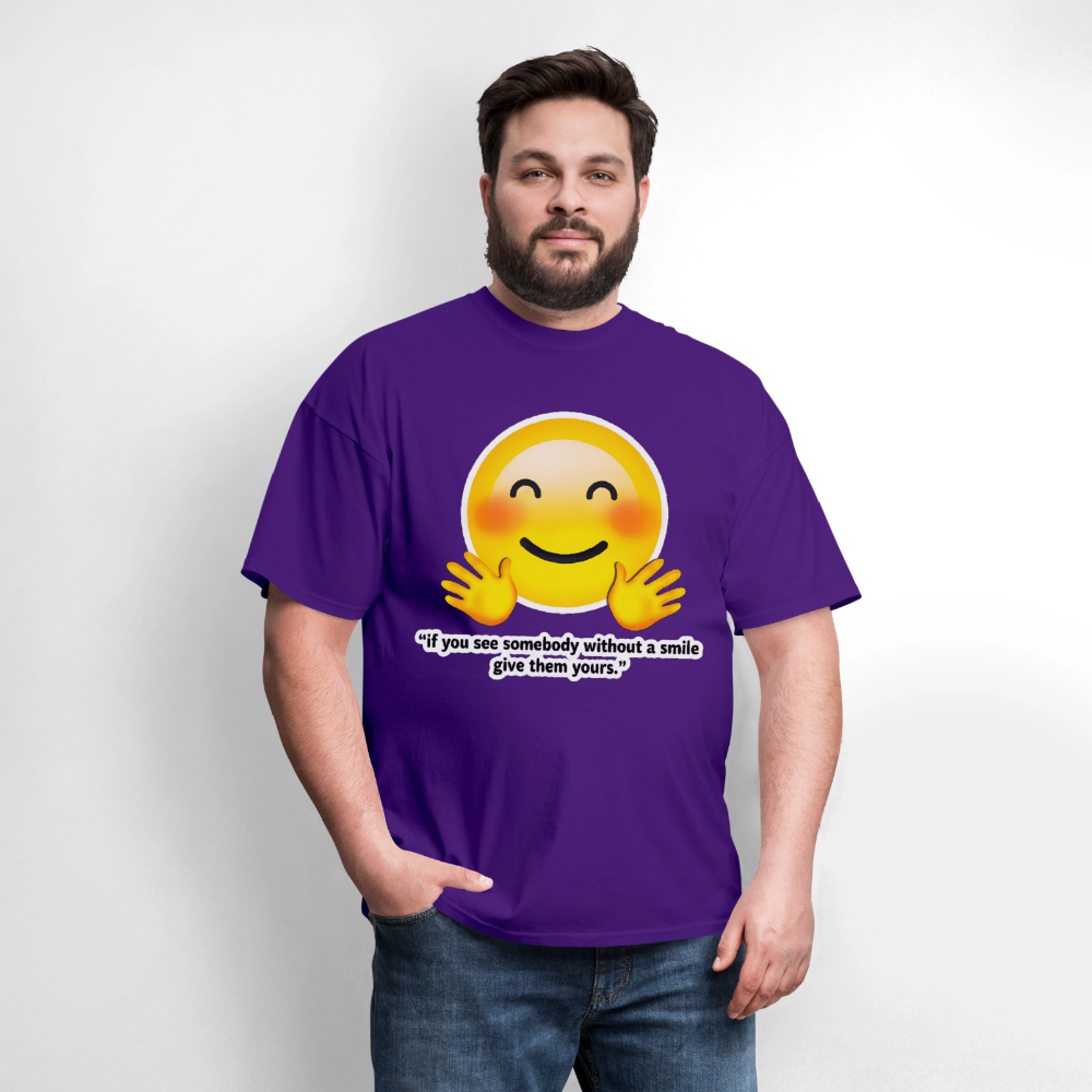 Give a smile - purple