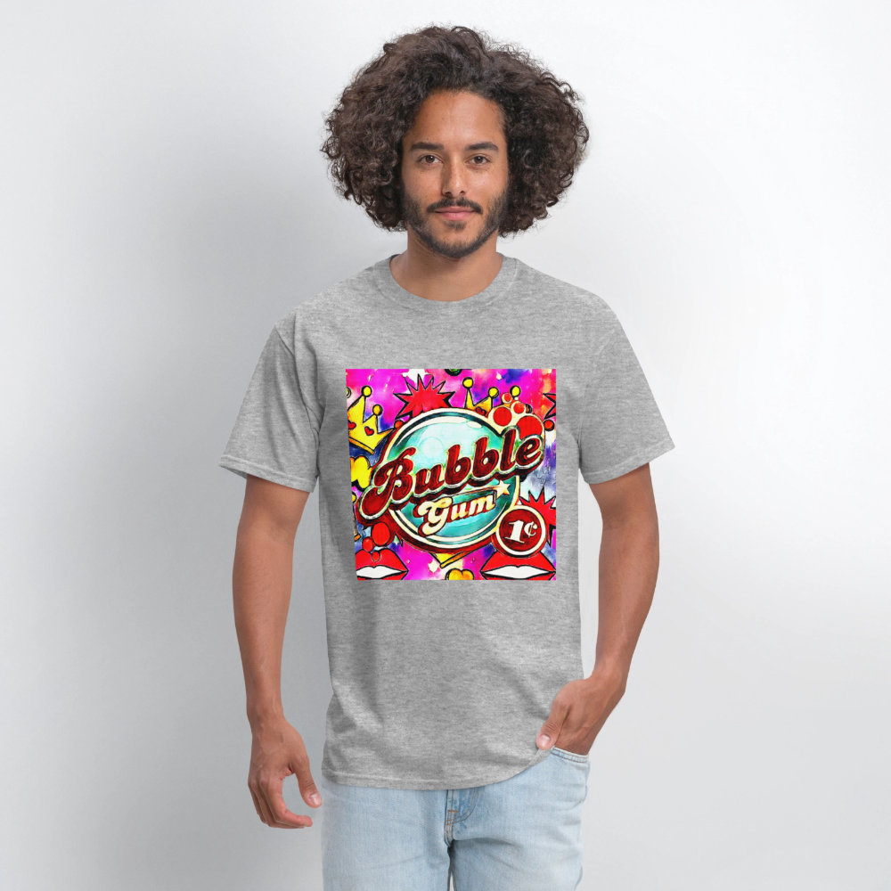 Bubblegum - heather gray