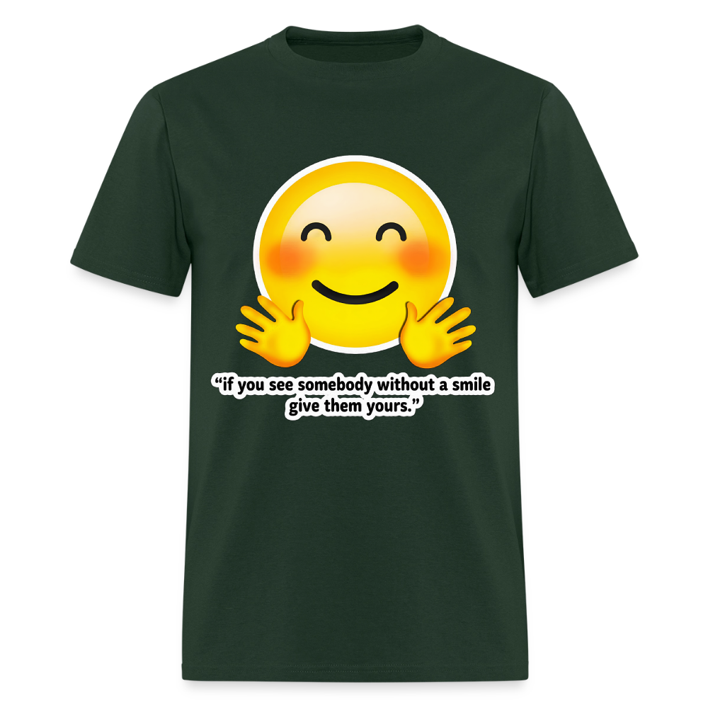 Give a smile - forest green