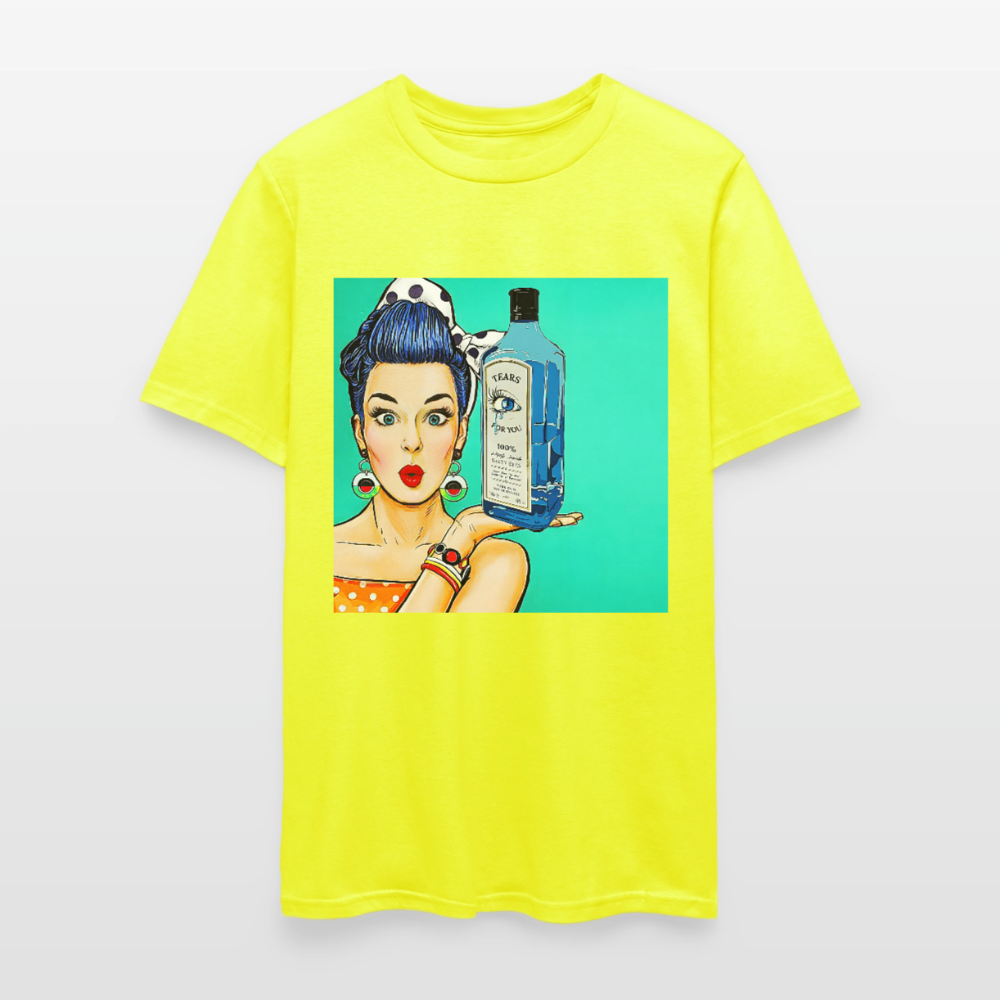 Retro Woman - safety green