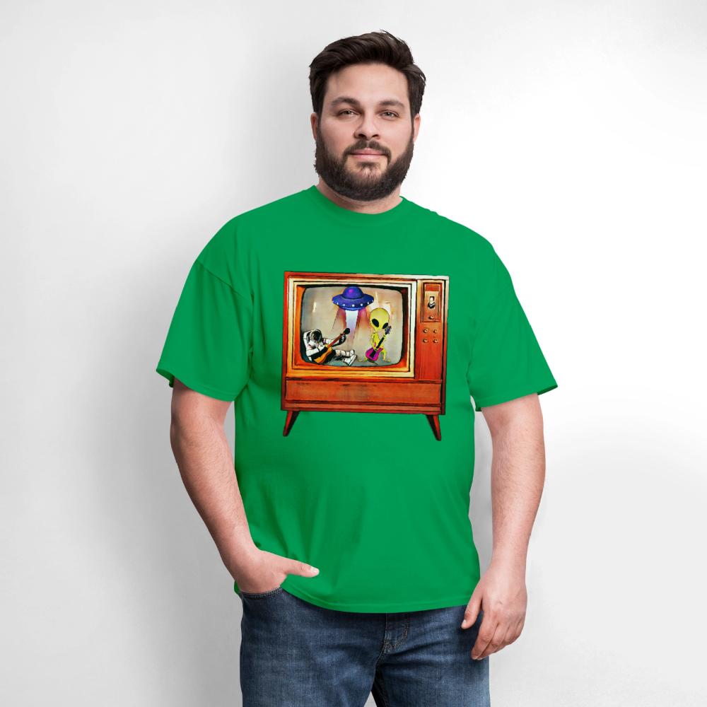 Rocking Astronaut and Alien - bright green
