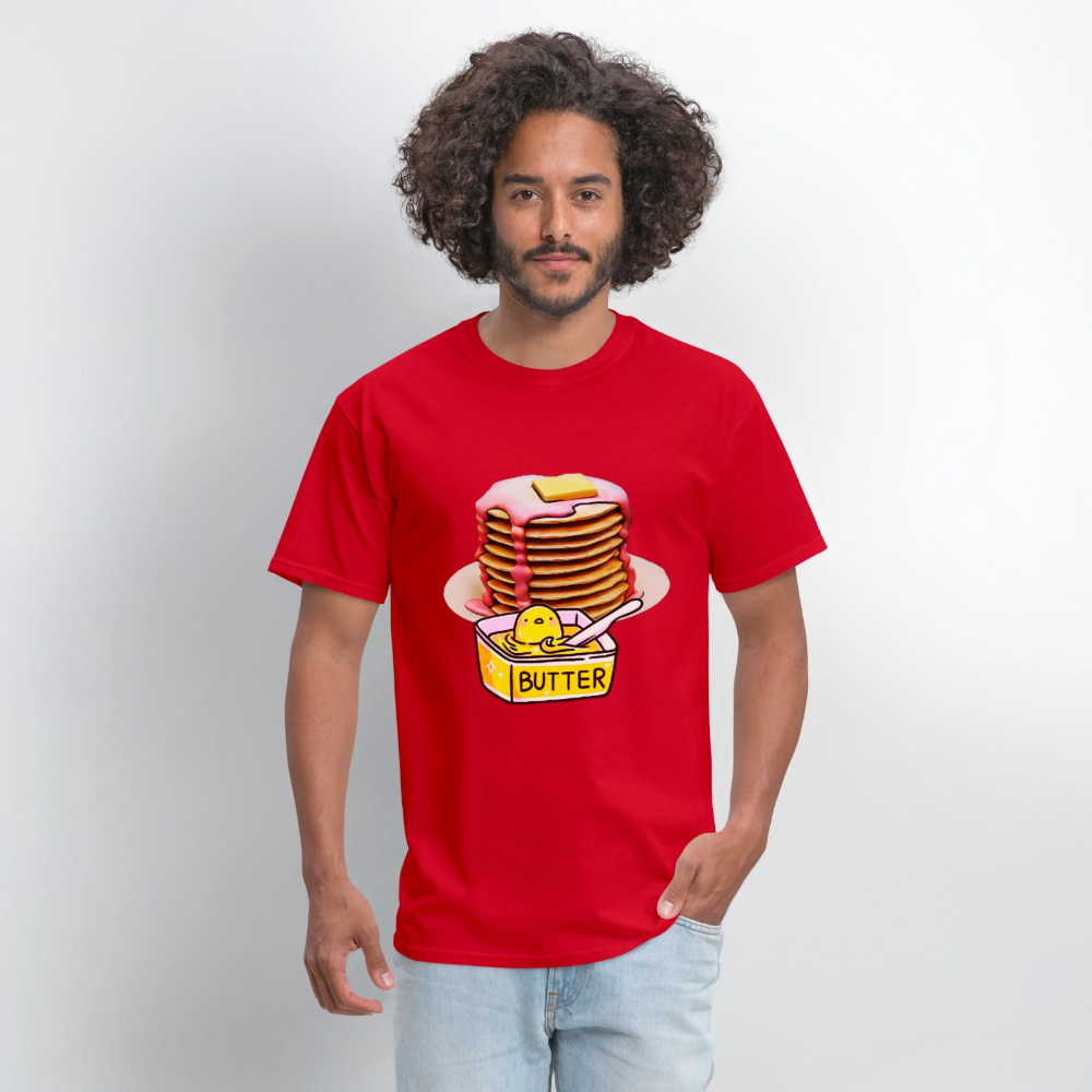 Pancakes and Butter - red