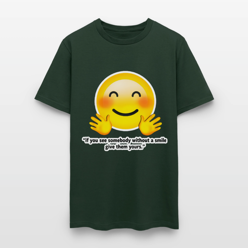 Give a smile - forest green
