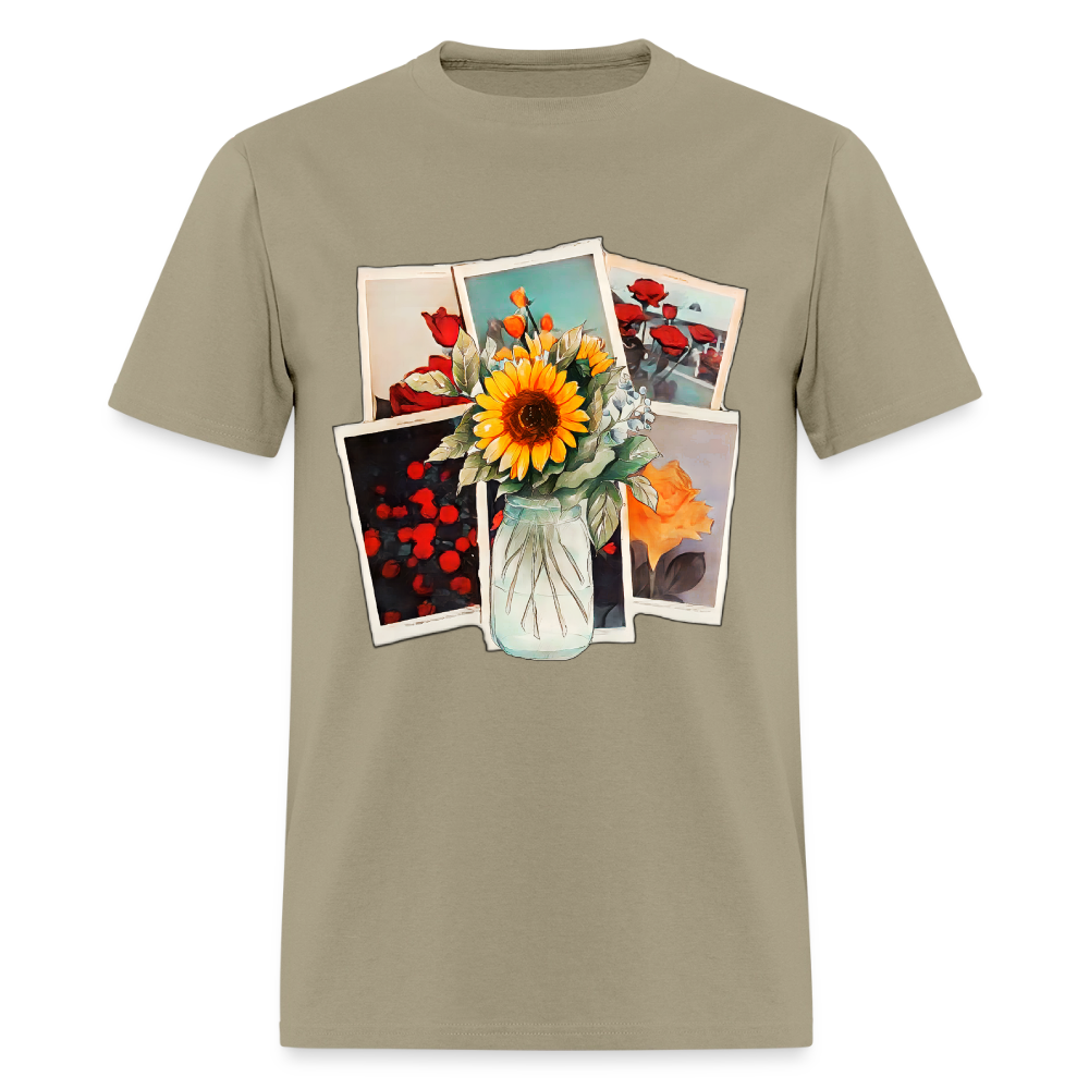 Flowers - khaki