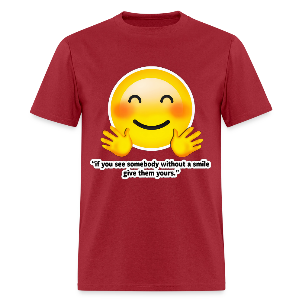 Give a smile - true red