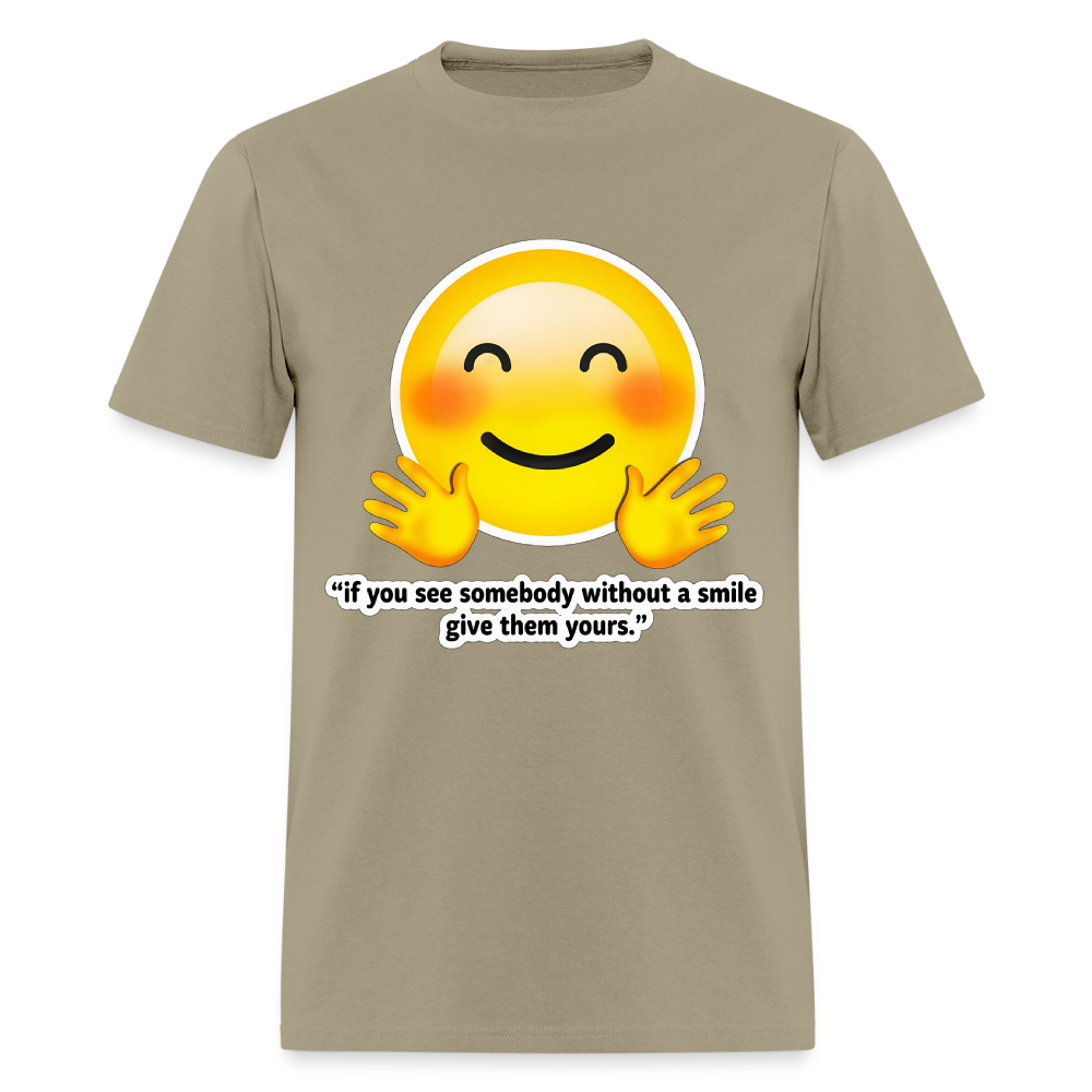 Give a smile - khaki