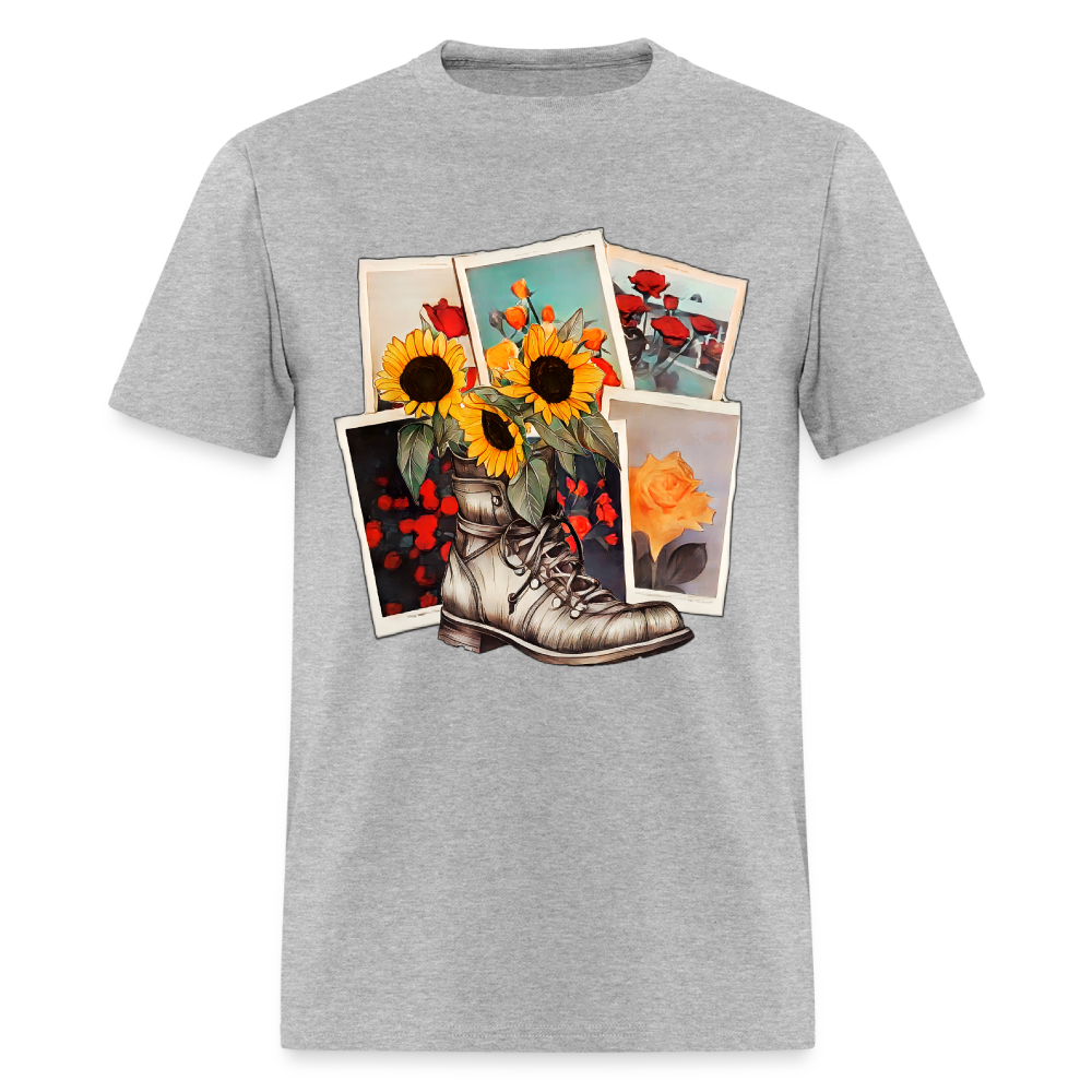 Flowers #2 - heather gray