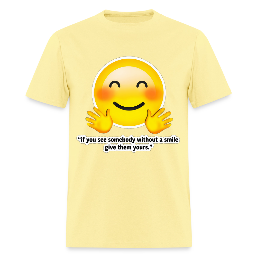 Give a smile - cornsilk