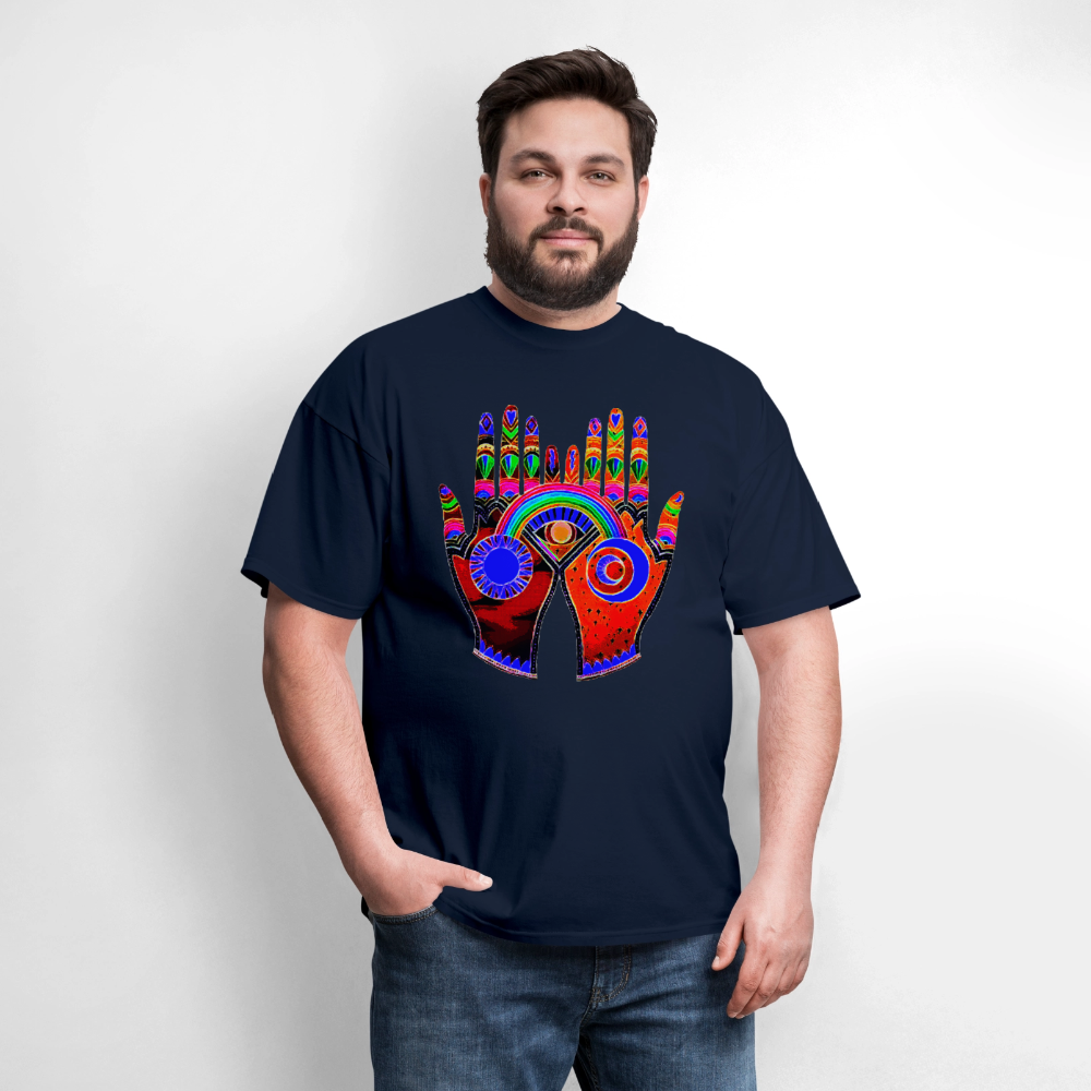 Open Hands - navy