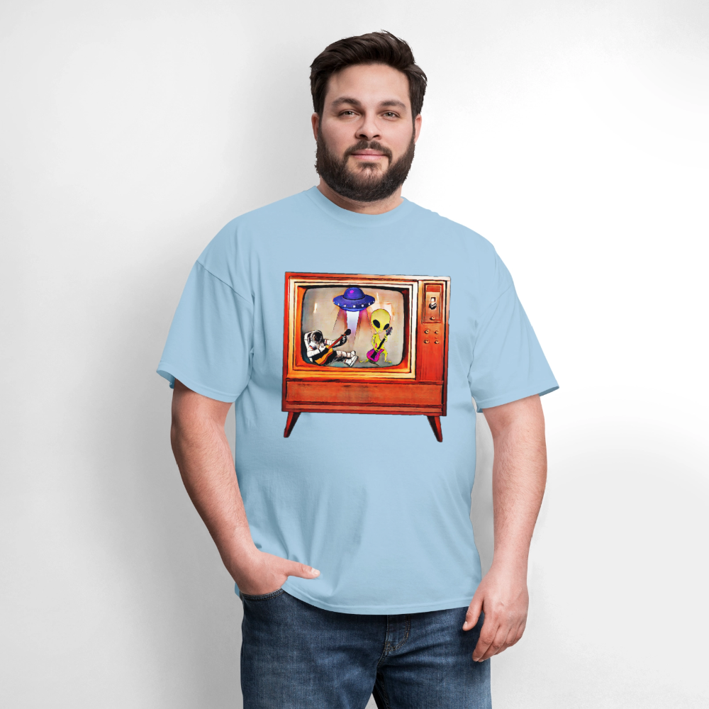 Rocking Astronaut and Alien - powder blue