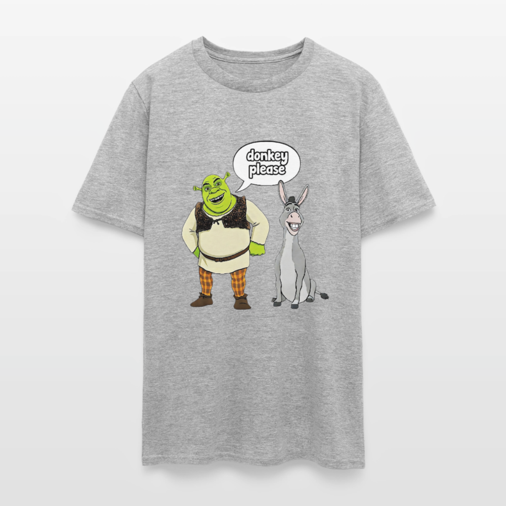 Donkey Please Shrek - heather gray
