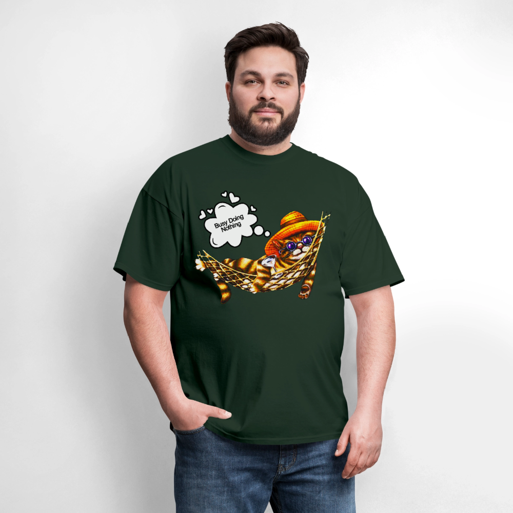 Busy Doing Nothing - forest green