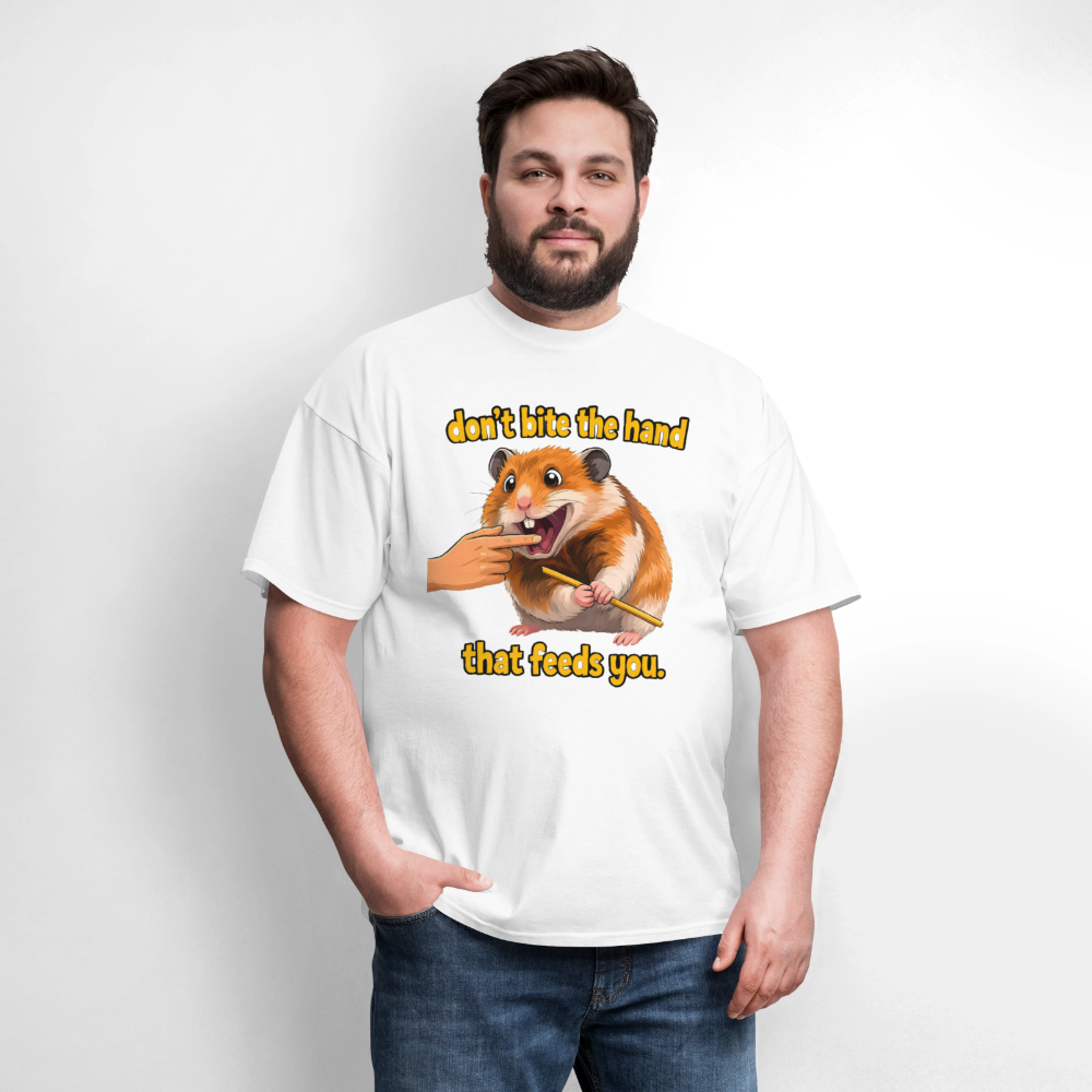 Don't Bite The Hand - white