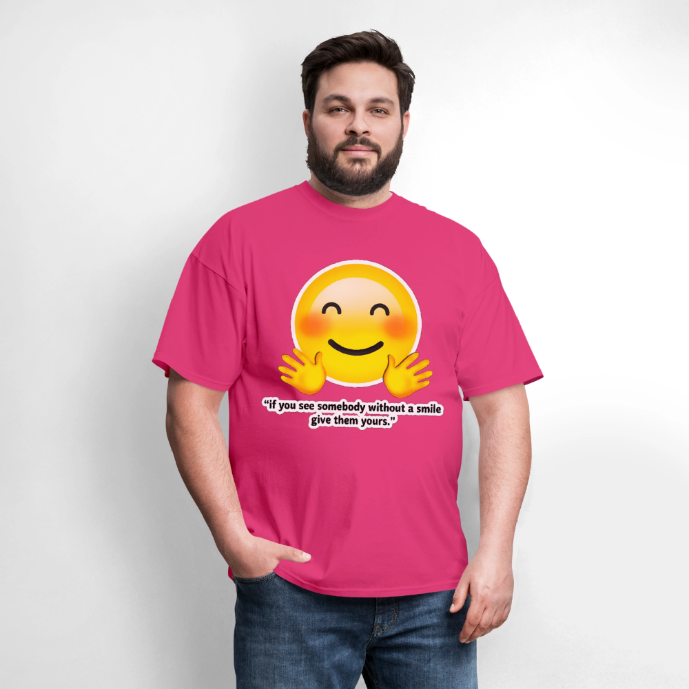 Give a smile - fuchsia