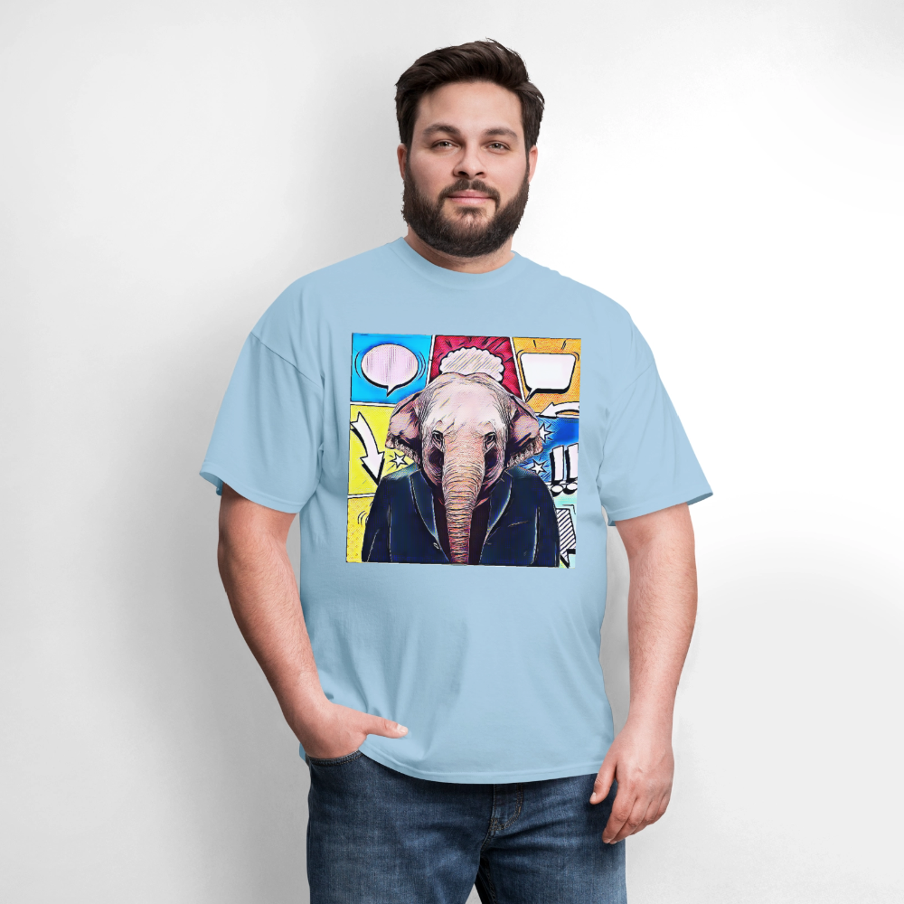 Elephant Party - powder blue