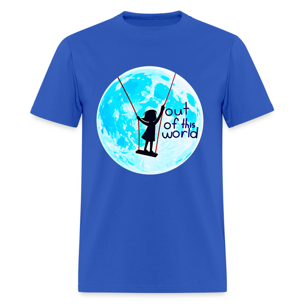 Out of this world - royal blue