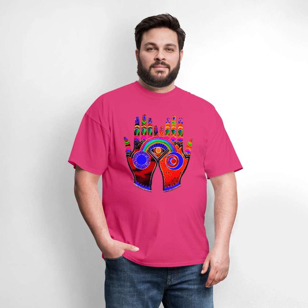 Open Hands - fuchsia