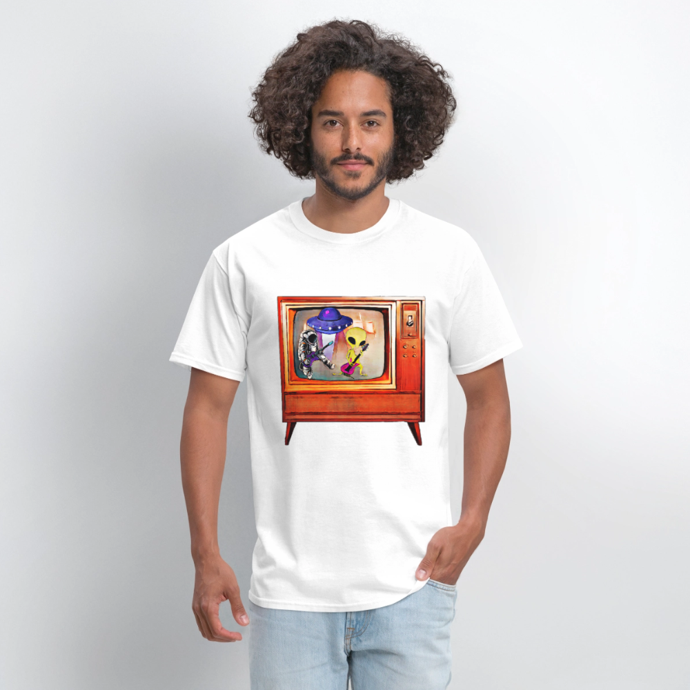 Rocking Astronaut and Alien #2 - white