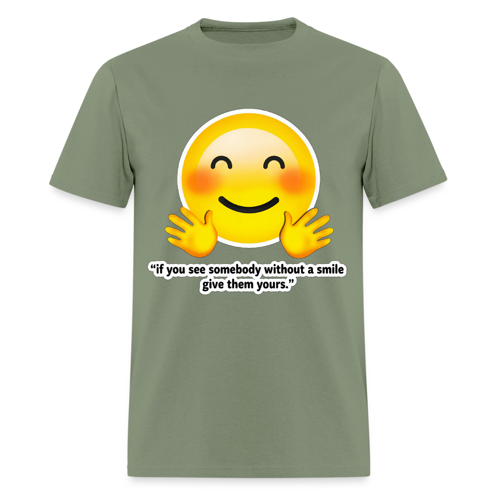 Give a smile - military green