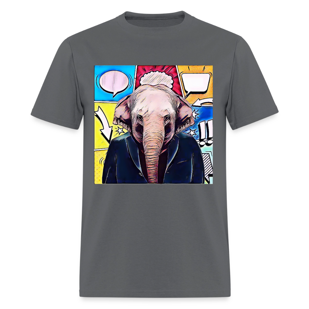 Elephant Party - charcoal