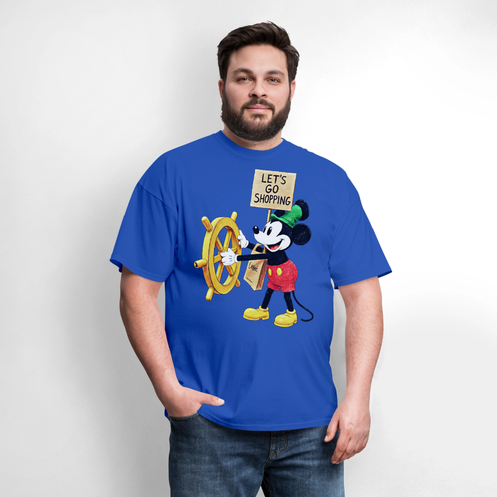 Let's Go Shopping - royal blue
