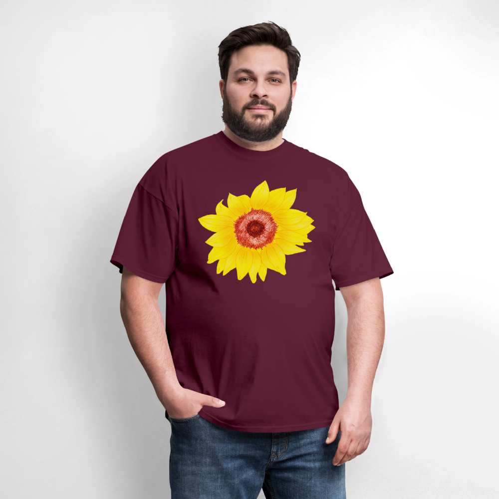 Yellow 1 - burgundy