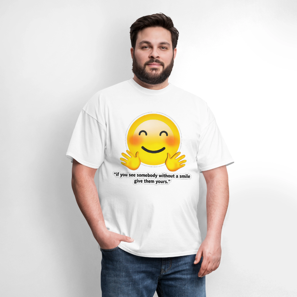 Give a smile - white