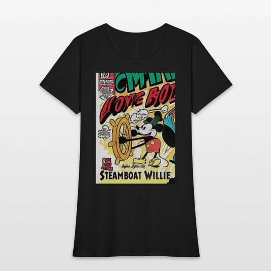 Steamboat Willie - black