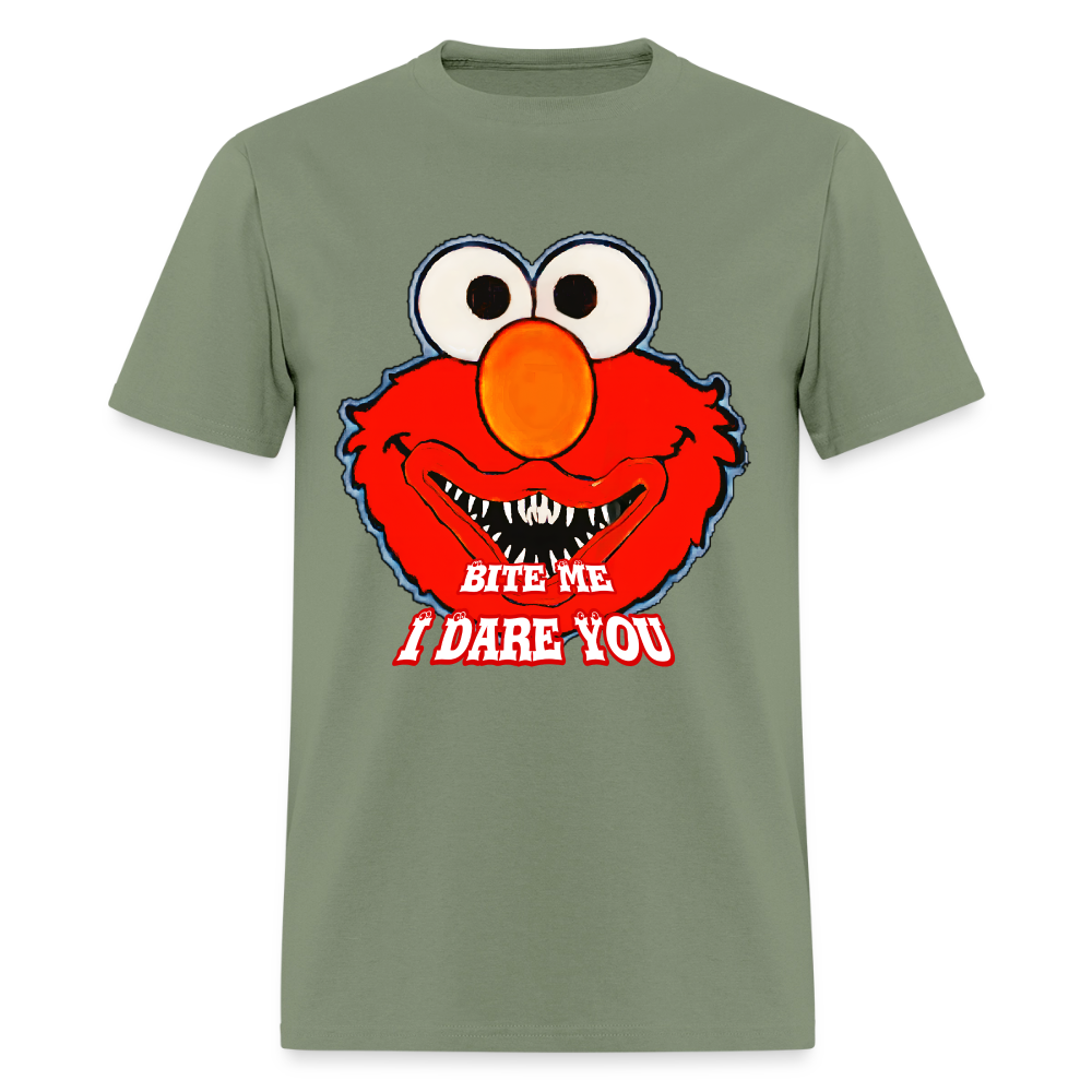 Bite Me Elmo - military green